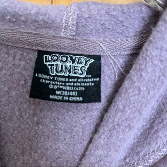 Looney Tunes Marvin the Martian Men's Mineral Washed Graphic Hoodie Size Medium - Picture 3 of 6